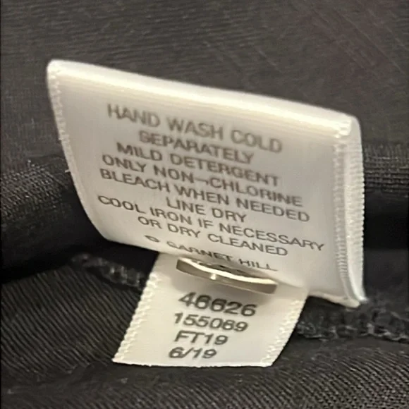 NWT Garnet Hill Lyocell Fabric Embroidered Boho Shirt Dress Size 4 Black - Picture 13 of 16